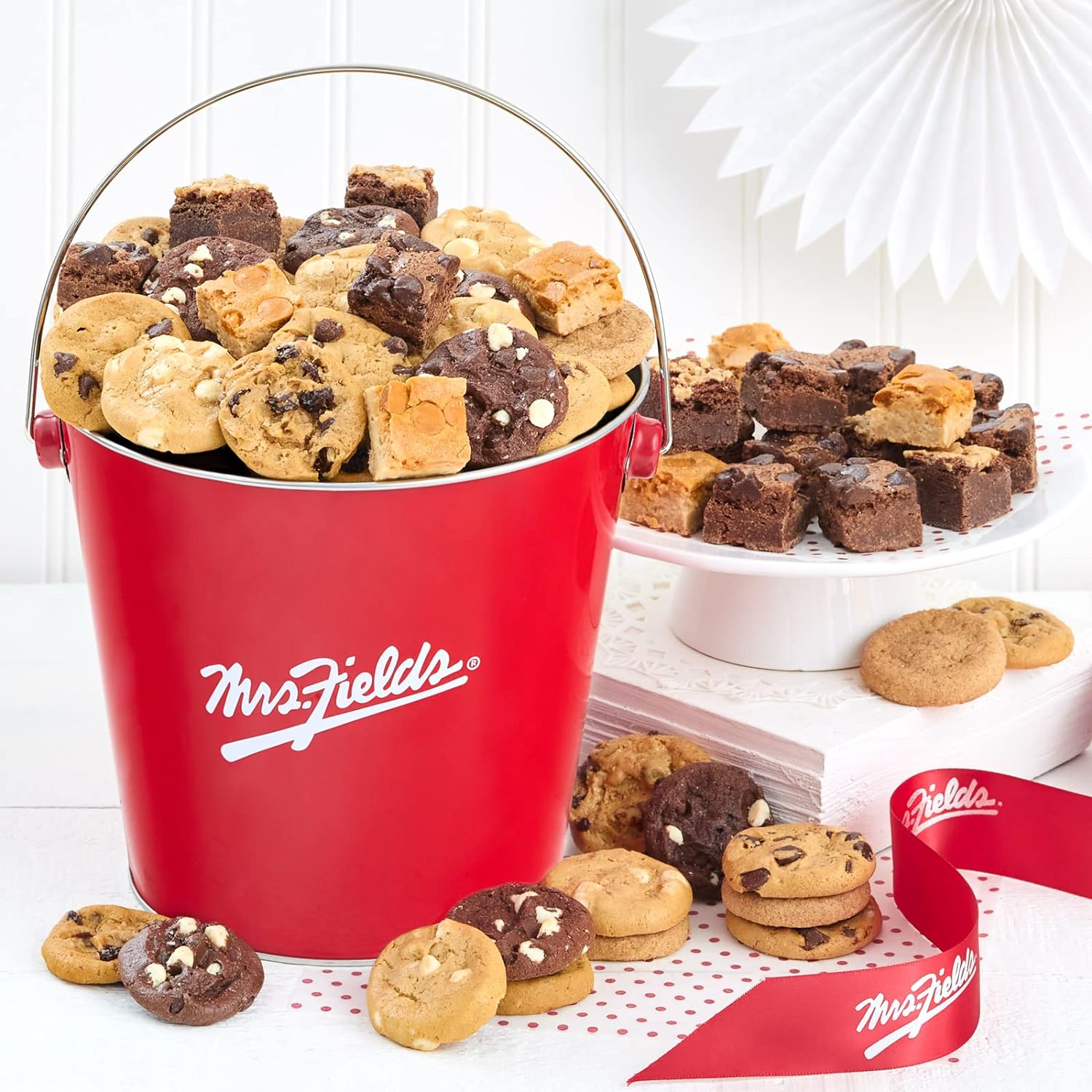 Signature Cookie Pail, Assorted with 48 Nibblers BiteSized Cookies in