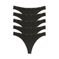 thumbnail image 1 of Signature Cotton Thong 5-Pack, 1 of 4