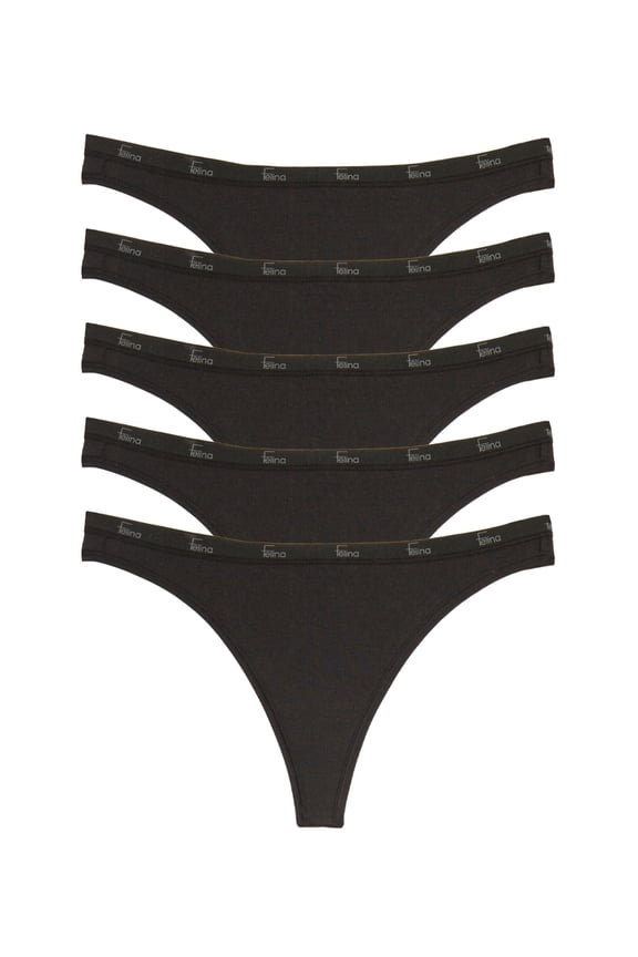 Signature Cotton Thong 5-Pack