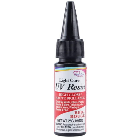 Signature Crafts Light Cure UV Resin - Red, 25 g