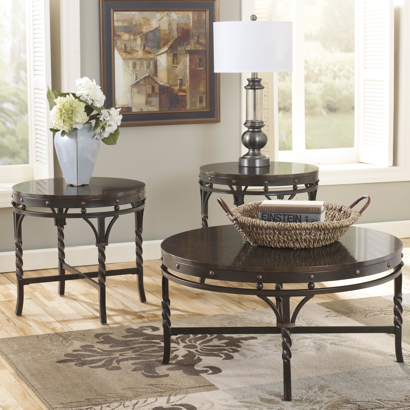 Ashley furniture occasional table set deals