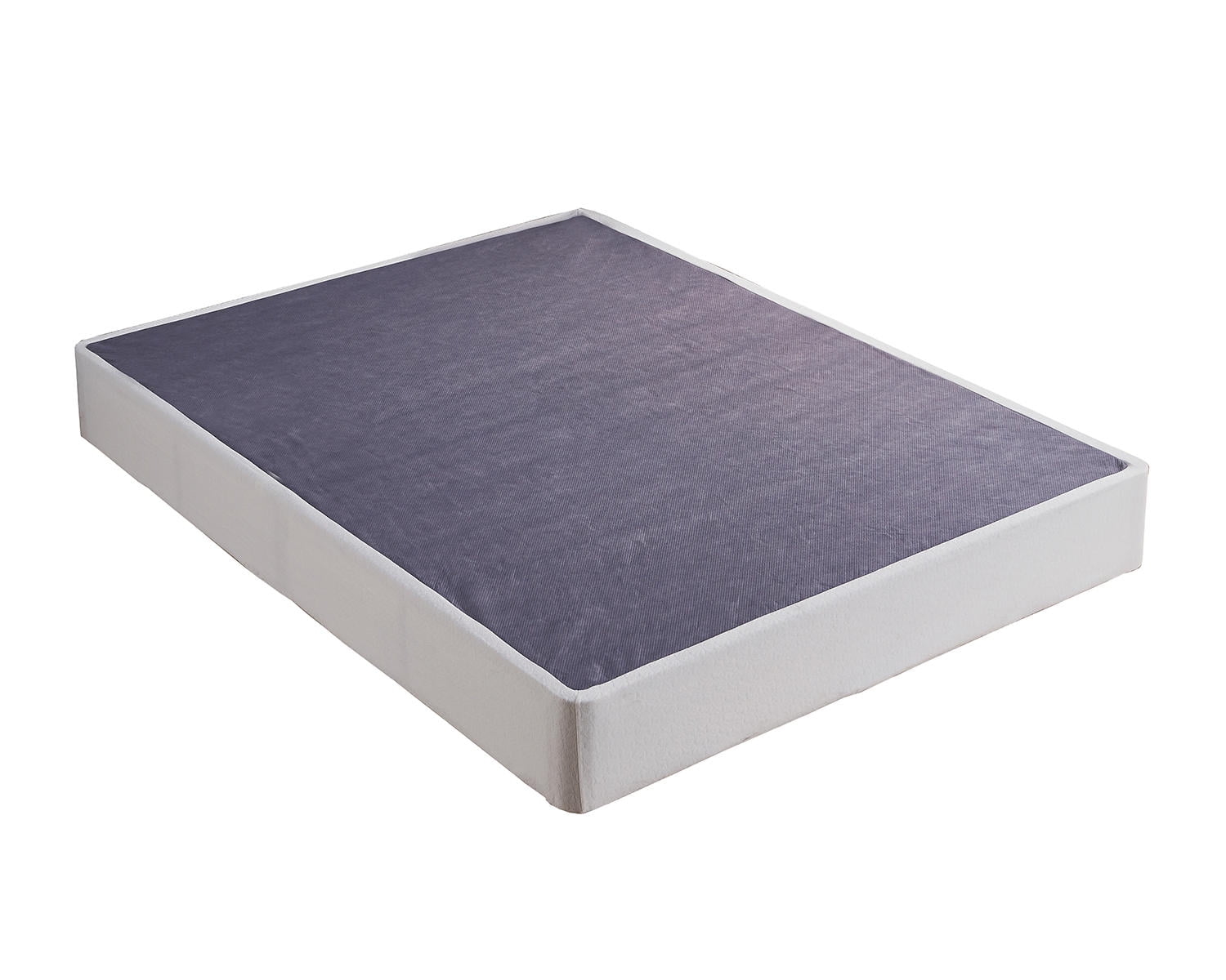 Save 464 • Modern White Metal Twin XL Foundation with Rounded Safety Corners