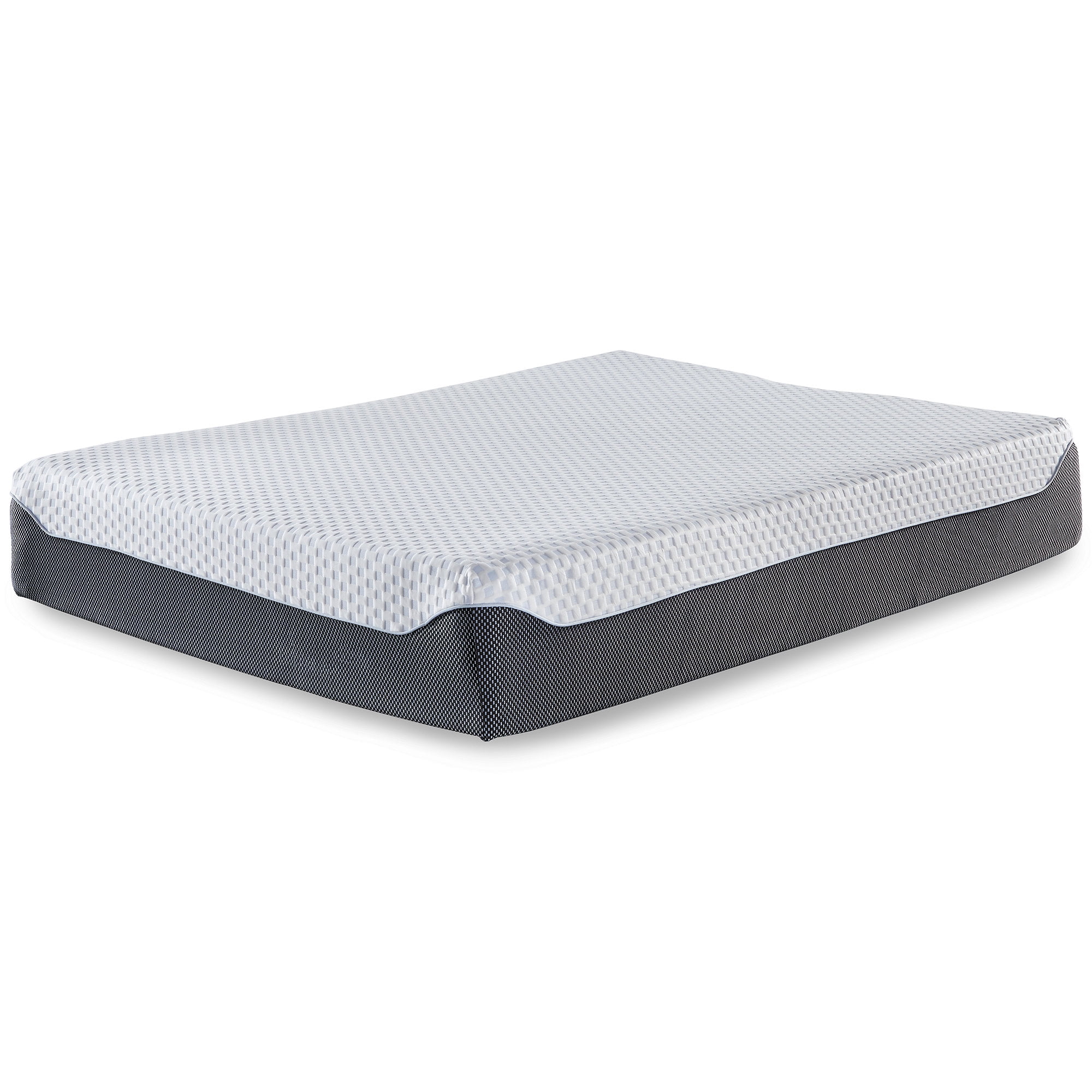 Contemporary White Twin Memory Foam Mattress with Cooling Technology