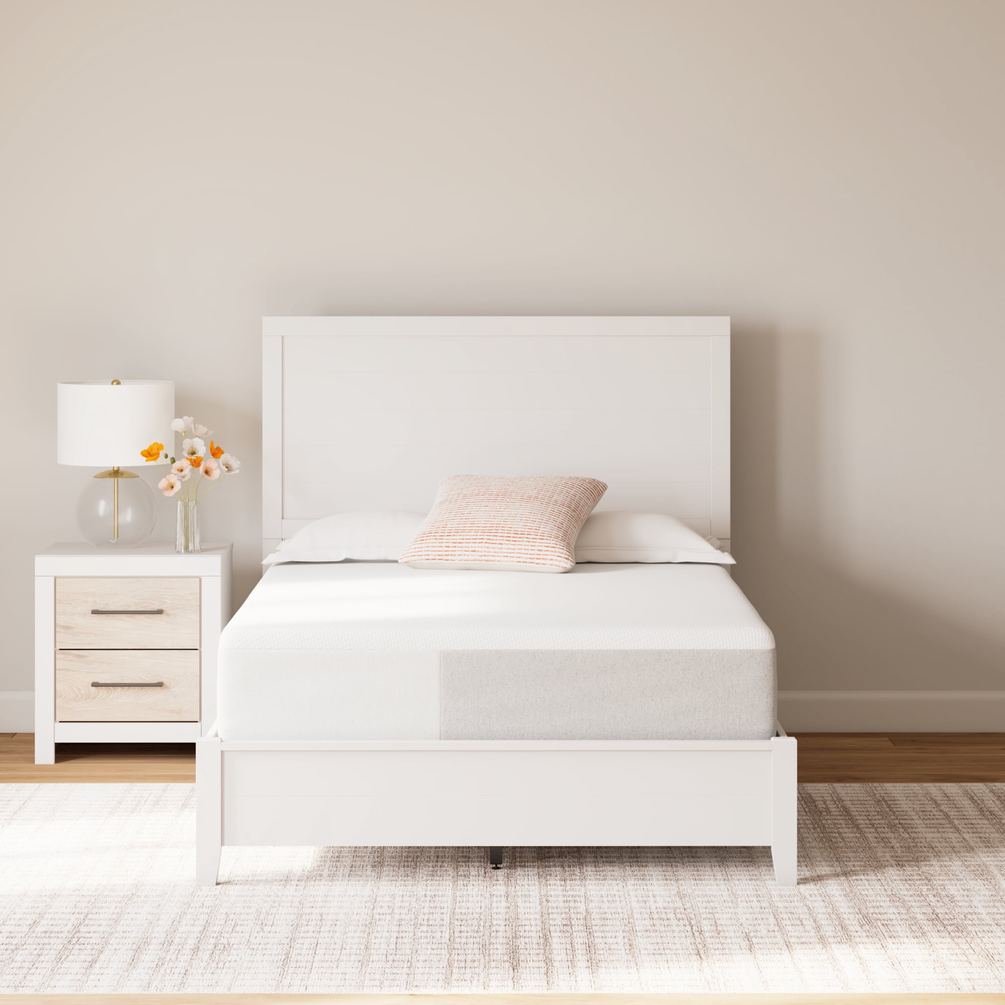 Signature Design by Ashley Chime 12" Inch Memory Foam Mattress in a Box Ultra Plush, Full