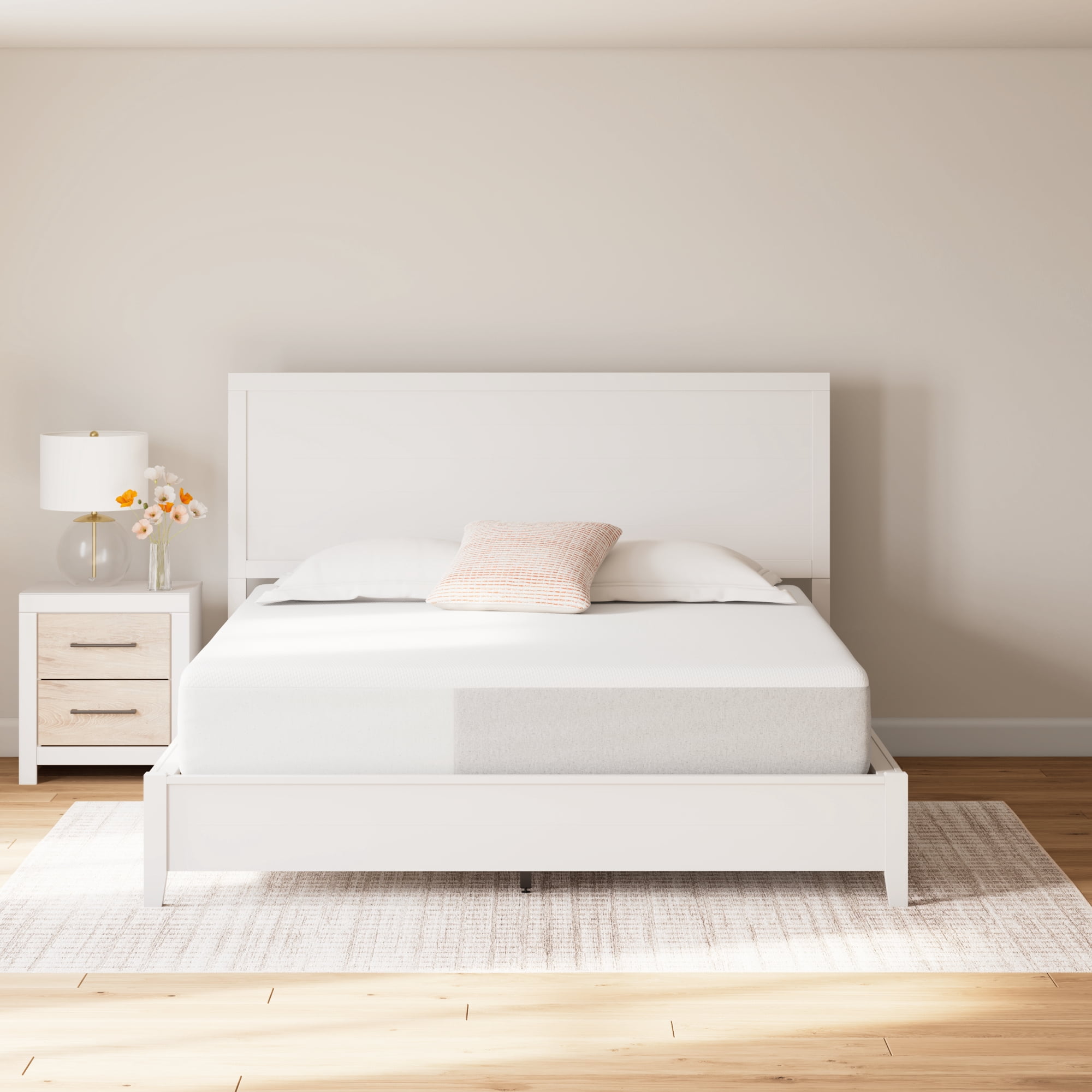 Signature Design by Ashley Chime 12" Inch Memory Foam Mattress in a Box Ultra Plush, King
