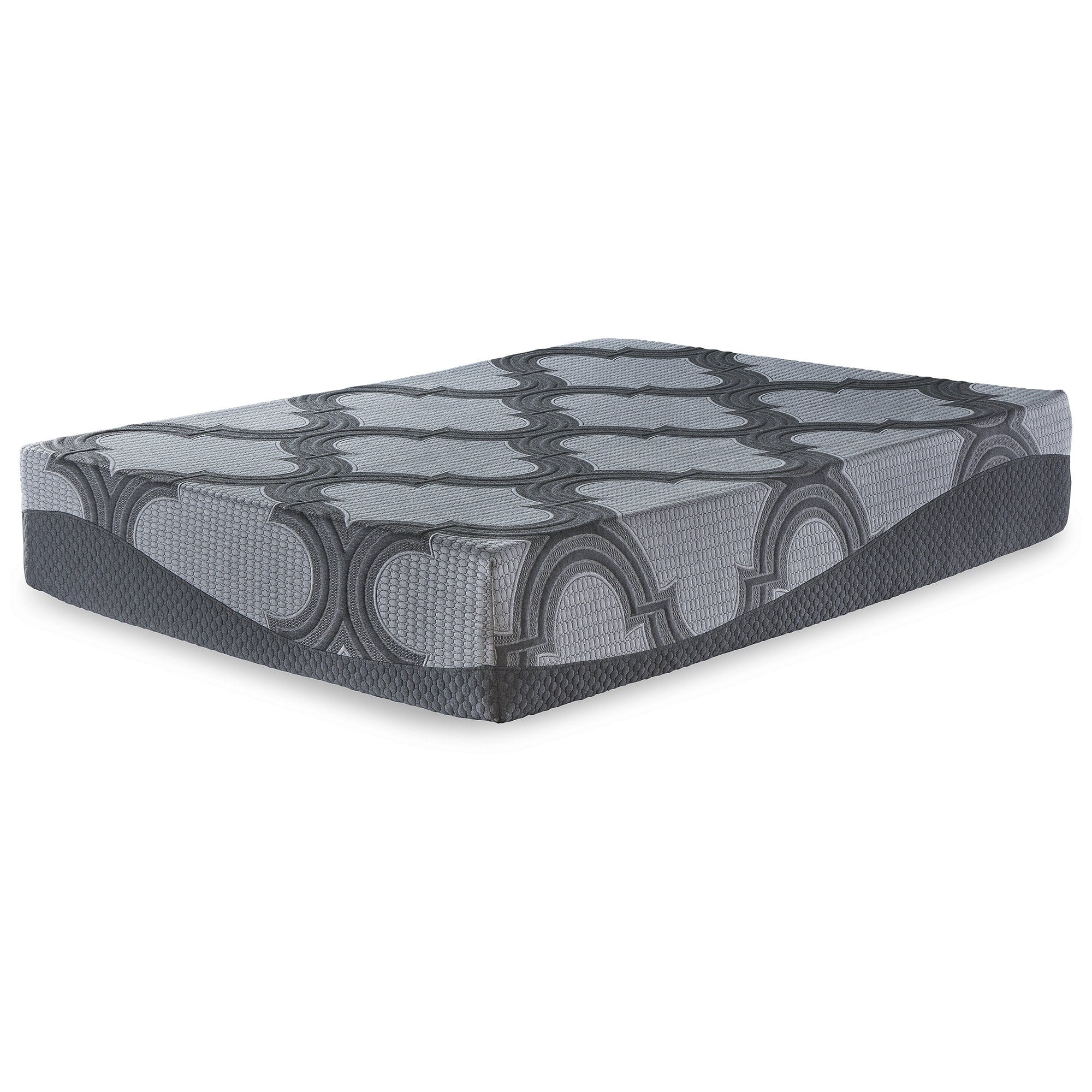 Gray 12" King Hybrid Mattress with Gel Memory Foam