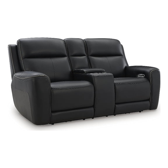 Signature Design by Ashley 5Z-Dreamlight Black Power Reclining Loveseat