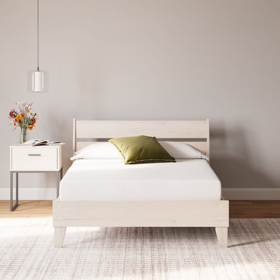 Signature Design by Ashley 8 Inch Full Memory Foam Mattress, Firm Cooling Mattress in a Box, Motion Reducing Support Foam