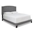 thumbnail image 1 of Signature Design by Ashley Adelloni King Upholstered Bed with Button Tufting, Gray, 1 of 6