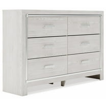Ashley Furniture Altyra 6-Drawer Contemporary Wood Dresser in White