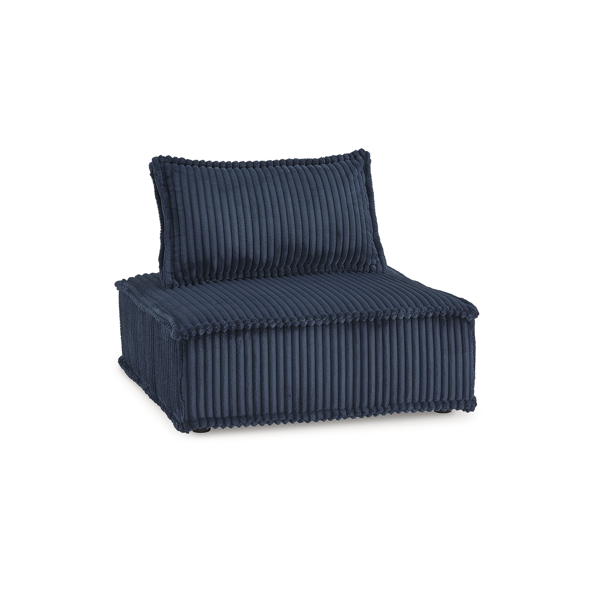 Navy Blue Polyester Modular Accent Chair