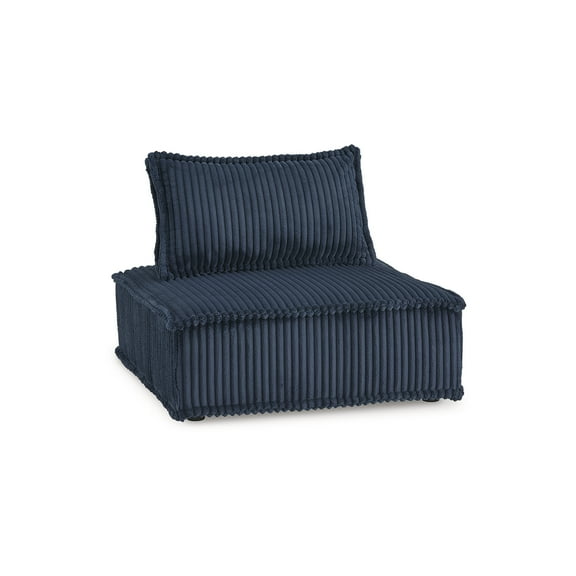 Signature Design by Ashley Bales Modern Low Profile Modular Accent Chair, Navy Blue