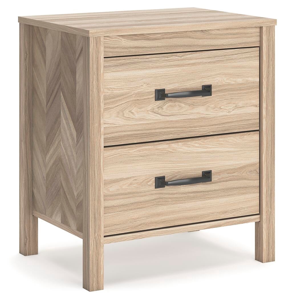 Signature Design by Ashley Battelle 2 Draewr Nightstand, Tan