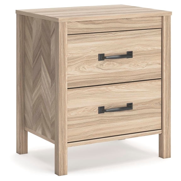 Signature Design by Ashley Battelle 2 Draewr Nightstand, Tan