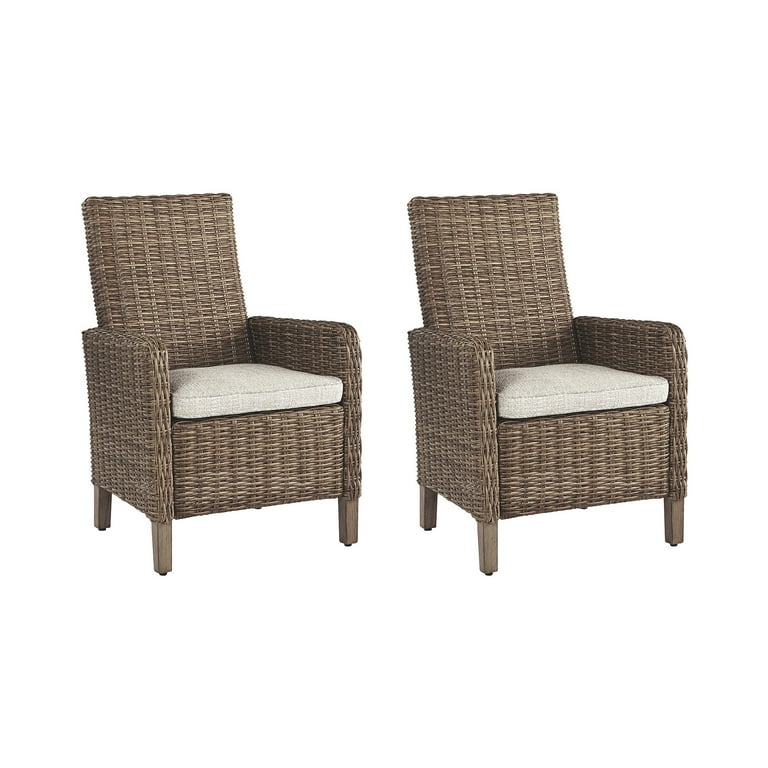 Beachcroft Outdoor Chair with Cushion (set of 2) - Beige Beachcroft Outdoor Chair with Cushion (set of 2) - Beige