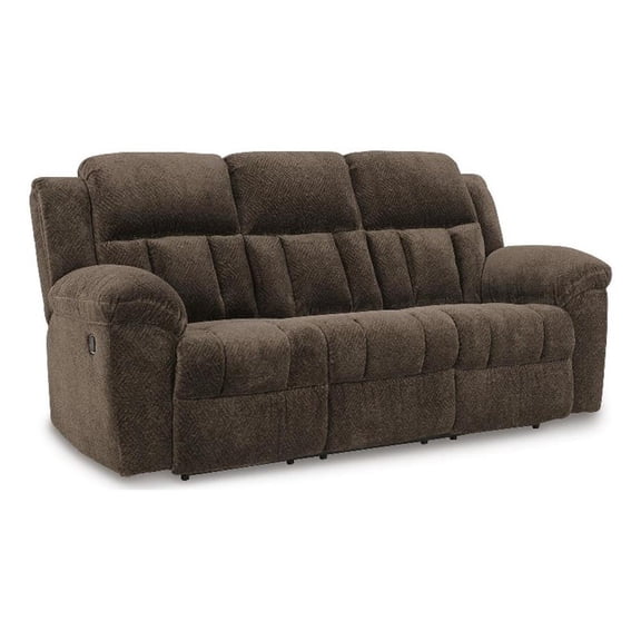 Signature Design by Ashley Beckmere Reclining Sofa in Chocolate