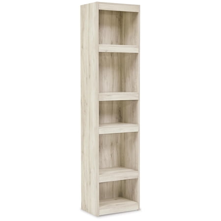 Signature Design by Ashley Bellaby TV Pier Media Storage Tower with 4 Shelves, 72" Tall, Whitewash