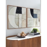 Signature Design by Ashley Bexlen Canvas Art Set of 2 Abstract Canvas Art for Living Room or Bedroom