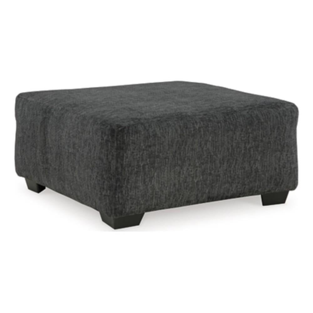Biddeford 40" Black Square Contemporary Cocktail Ottoman