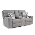 thumbnail image 1 of Signature Design by Ashley Biscoe Pewter Power Reclining Loveseat, 1 of 17