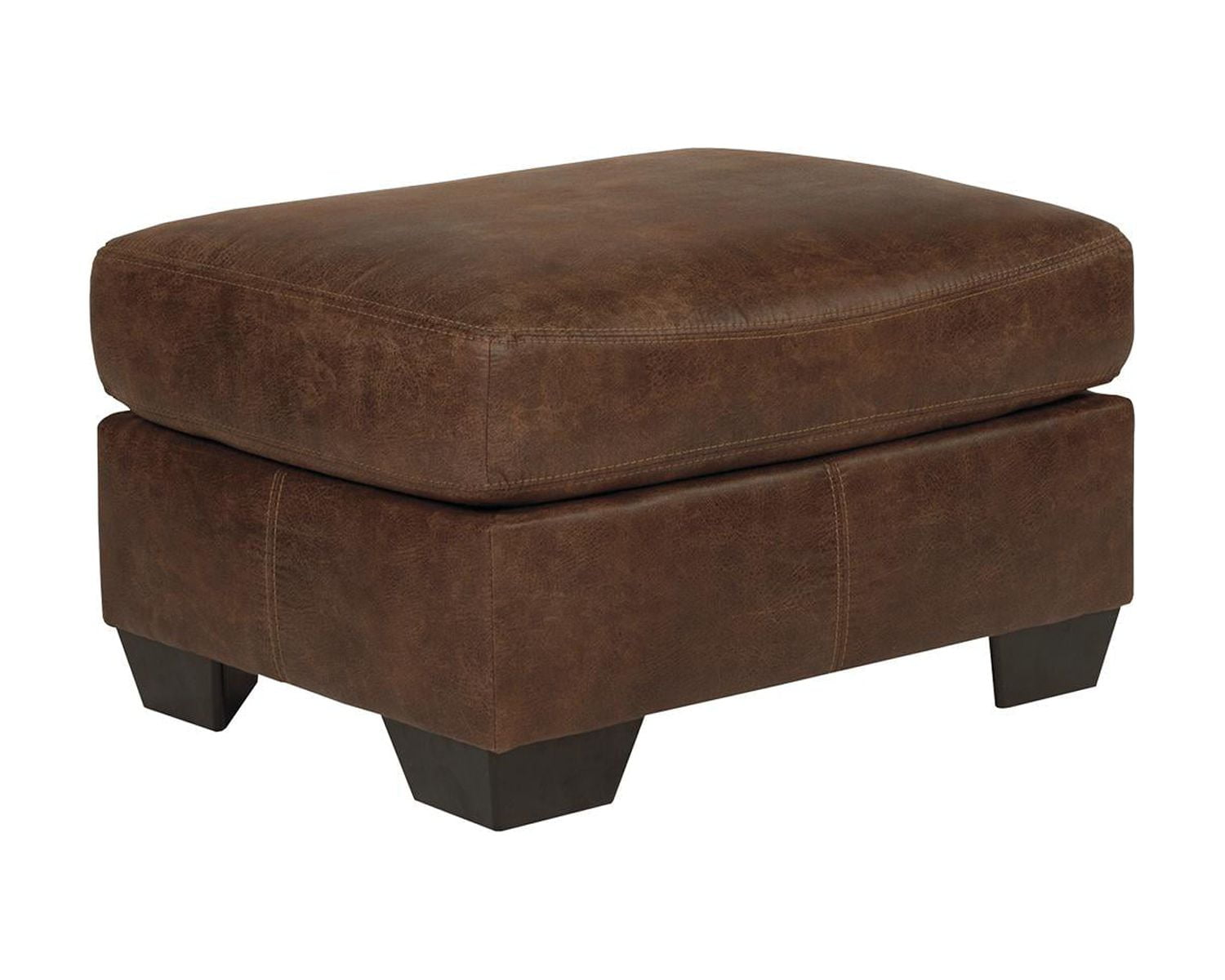 Ashley leather ottoman discount