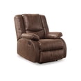 thumbnail image 1 of Signature Design by Ashley Bladewood Faux Leather Upholstered Manual Zero Wall Recliner, Brown, 1 of 8