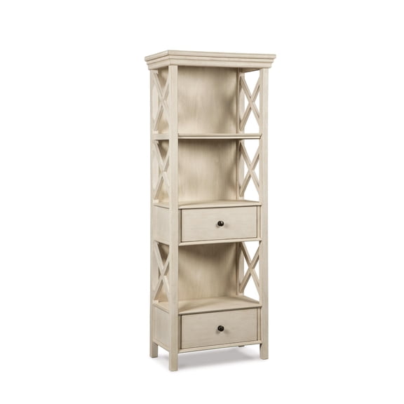 Signature Design by Ashley Bolanburg 2 Drawer Display Cabinet, Antique White