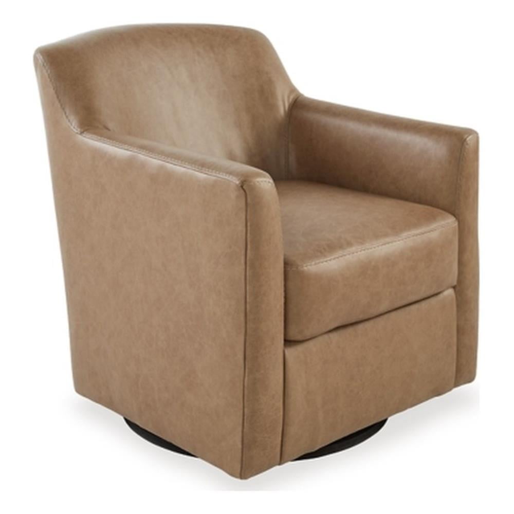 Signature Design by Ashley Bradney Light Brown Swivel Accent Chair