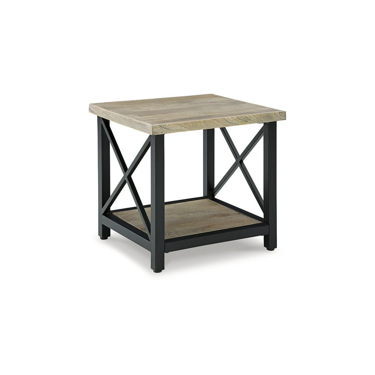 Bristenfort End Table - Brown/Black Bristenfort End Table - Brown/Black