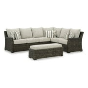 Signature Design by Ashley Sorrel Granary Outdoor Sofa Sectional Set Set of 3