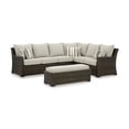 thumbnail image 1 of Signature Design by Ashley Brook Ranch Brown Outdoor Sectional - Set of 3, 1 of 12
