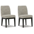 thumbnail image 1 of Signature Design by Ashley Burkhaus Traditional Upholstered Dining Chair, Set of 2, Dark Brown, 1 of 6