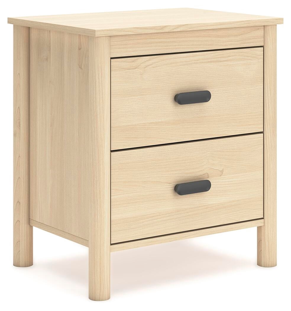 Signature Design by Ashley Cabinella 2 Drawer Nightstand, Tan