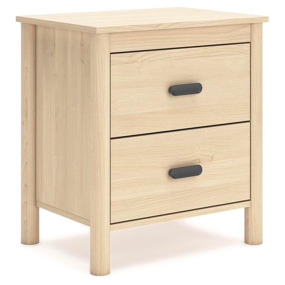 Signature Design by Ashley Cabinella 2 Drawer Nightstand, Tan