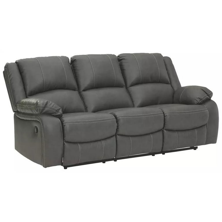 Signature Design by Ashley Calderwell Power Reclining Sofa in Gray