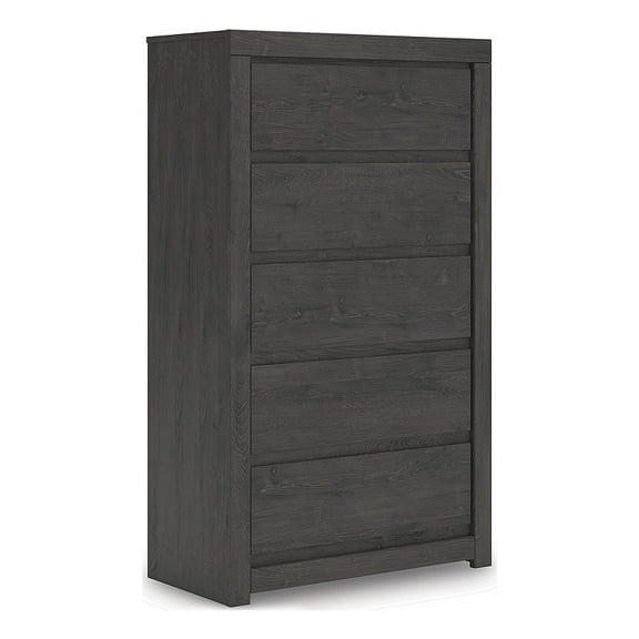 Signature Design by Ashley Candanew Black 5 Drawer Chest