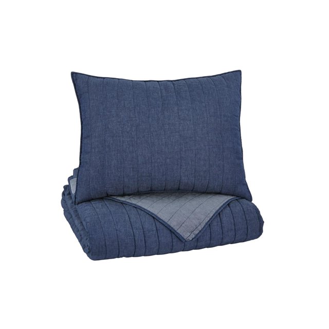 Signature Design by Ashley Capella Denim Twin Quilt Set