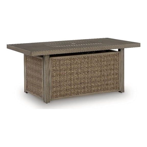 Signature Design by Ashley Caribou Crystal Outdoor Fire Pit Table