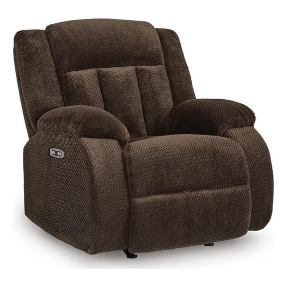 Signature Design by Ashley Carraway Power Recliner in Chocolate