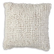 Signature Design by Ashley Aavie Looped Textured Decorative Throw Pillow, Ivory