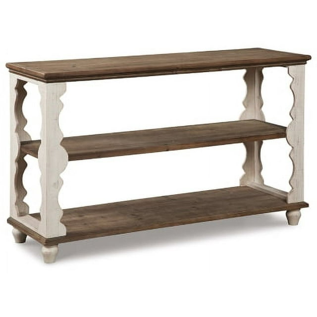 Signature Design by Ashley Casual Alwyndale Sofa/Console Table Antique
