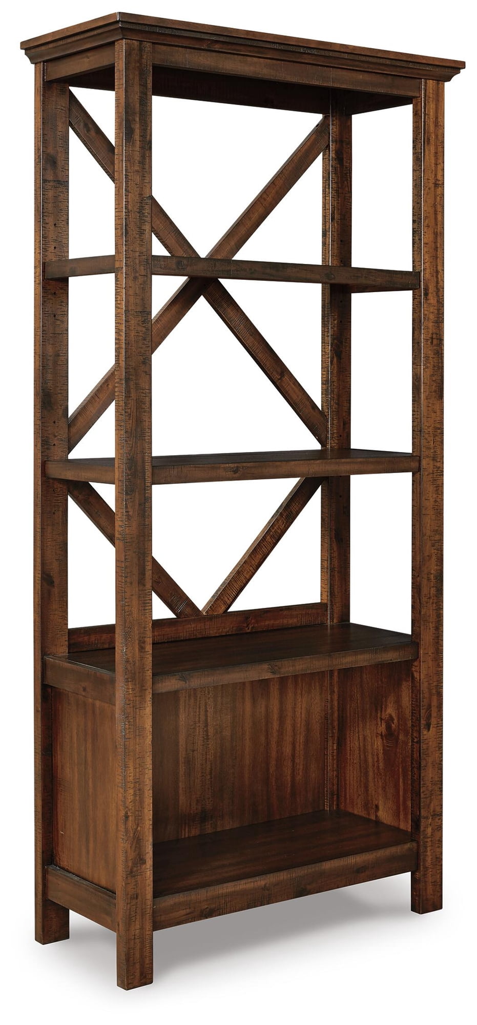 Signature Design by Ashley Casual Baldridge 75" Bookcase  Rustic Brown