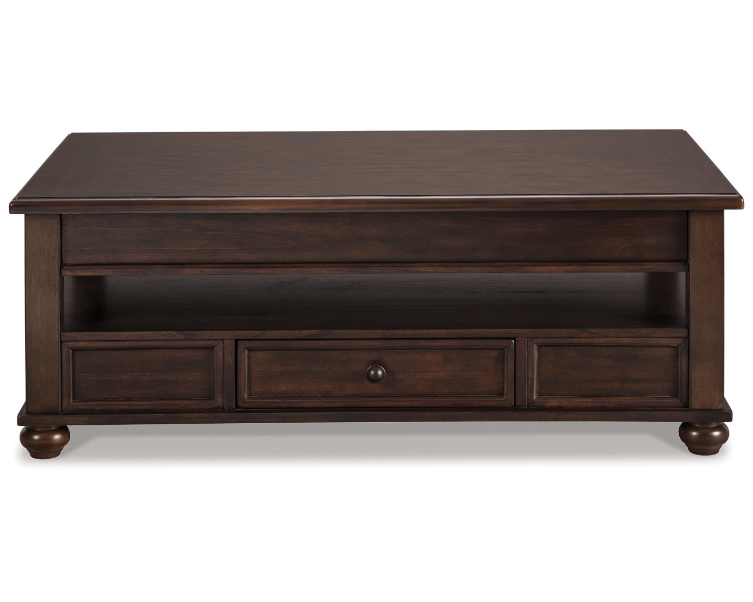 Signature Design by Ashley Casual Barilanni Coffee Table with Lift Top Dark Brown