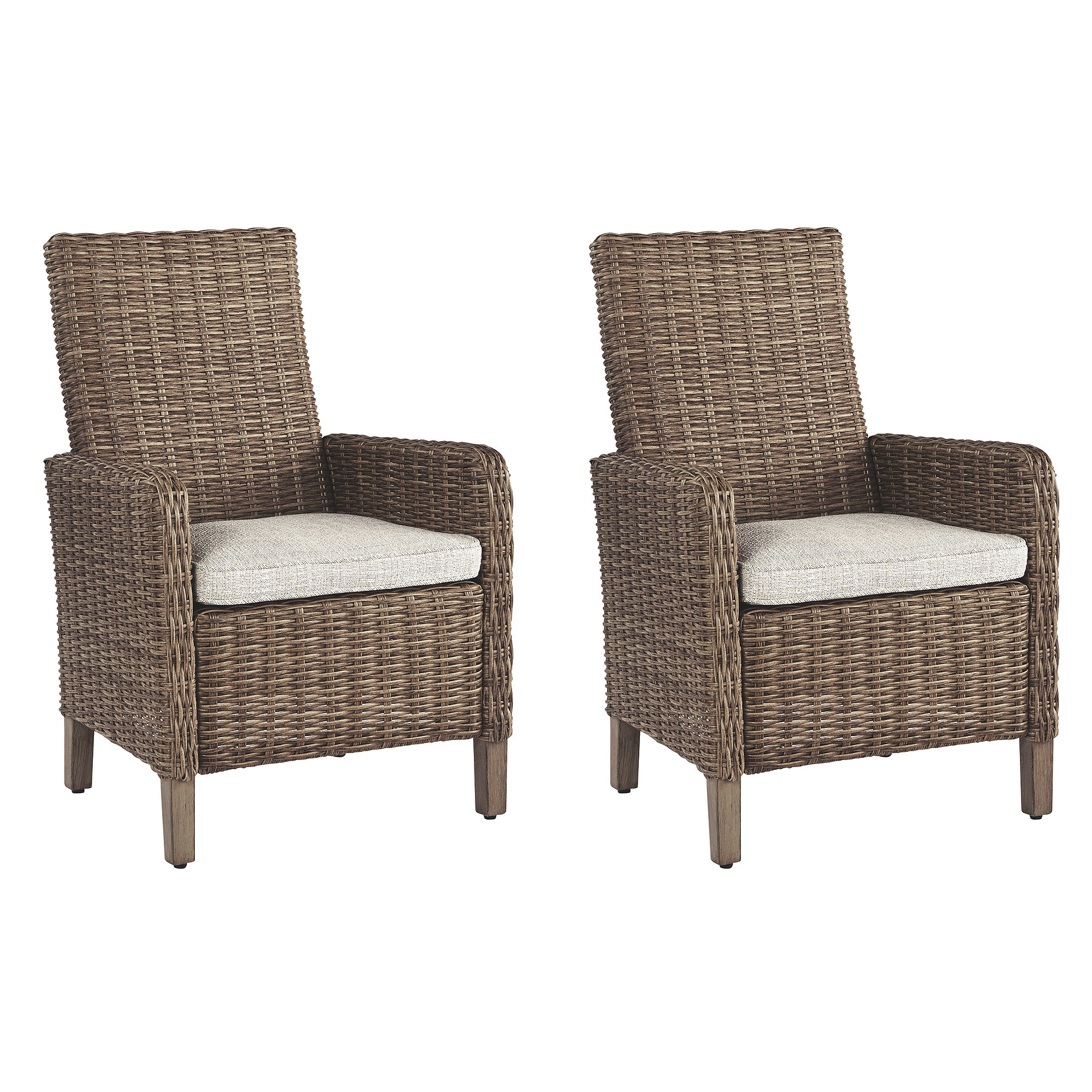 Signature Design by Ashley Casual Beachcroft Arm Chair with Cushion, Set of 2, Beige - image 1 of 4