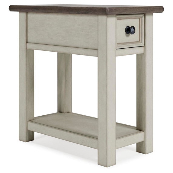 Signature Design by Ashley Casual Bolanburg Chairside End Table, Two-tone