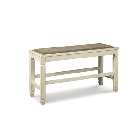 Signature Design by Ashley Casual Bolanburg Counter Height Dining Bench Two-tone