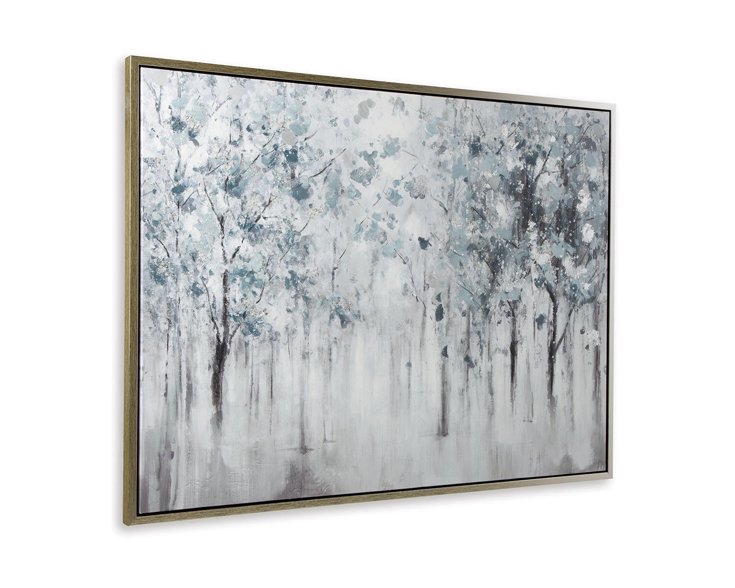 Signature Design by Ashley Casual Breckin Wall Art Blue/Gray/White