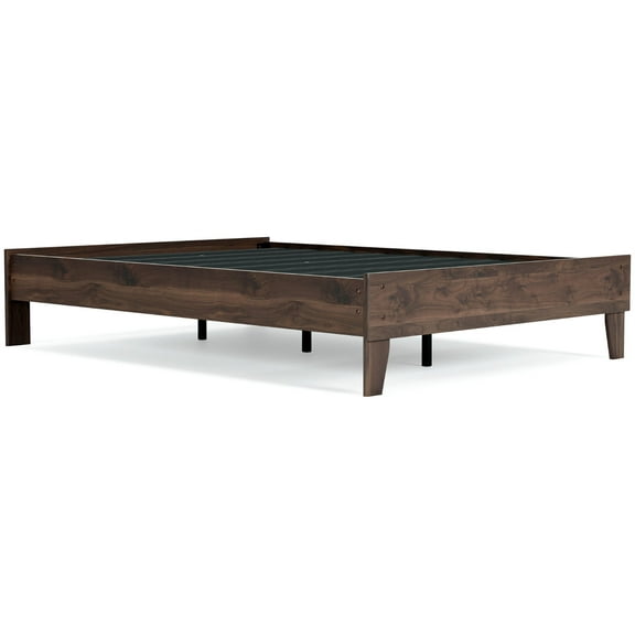 Signature Design by Ashley Casual Calverson Full Platform Bed  Mocha