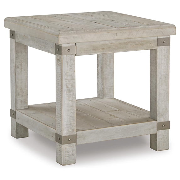 Signature Design by Ashley Casual Carynhurst End Table White Wash Gray