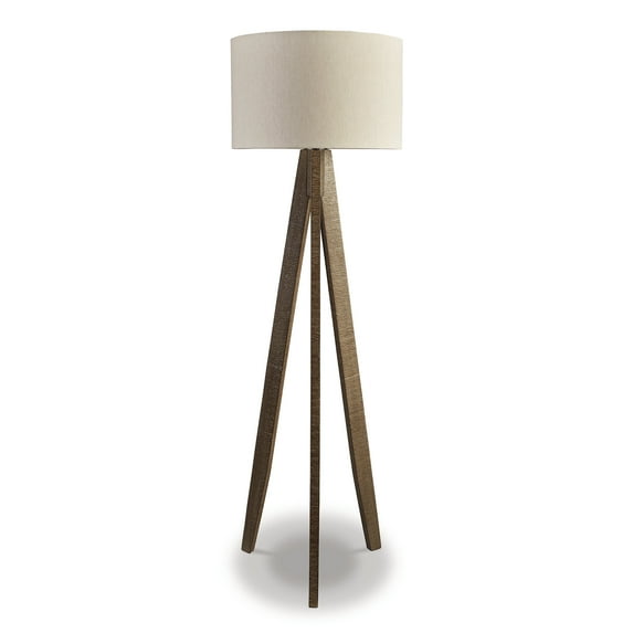 Signature Design by Ashley Casual Dallson Floor Lamp Gray/Brown